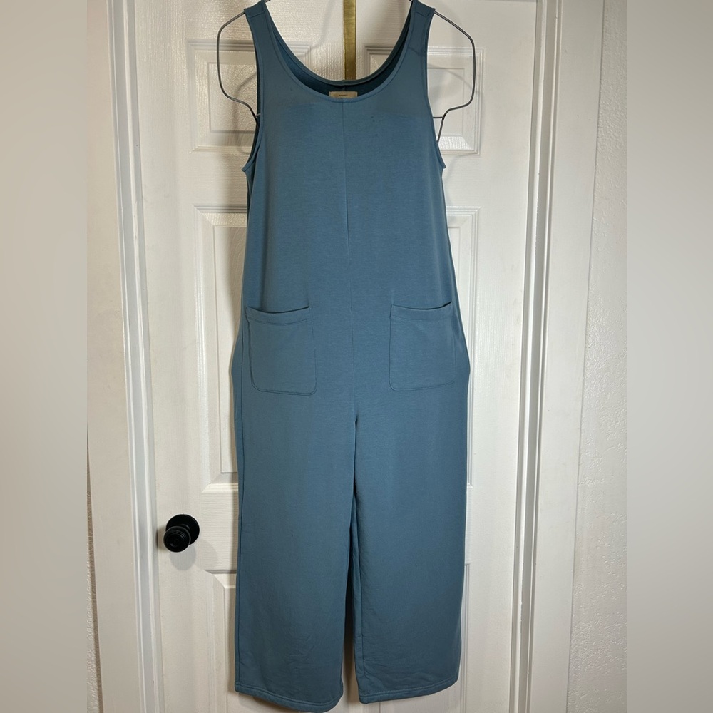 Madewell Sleeveless Wide-Leg Jumpsuit in Slate Blue NWOT